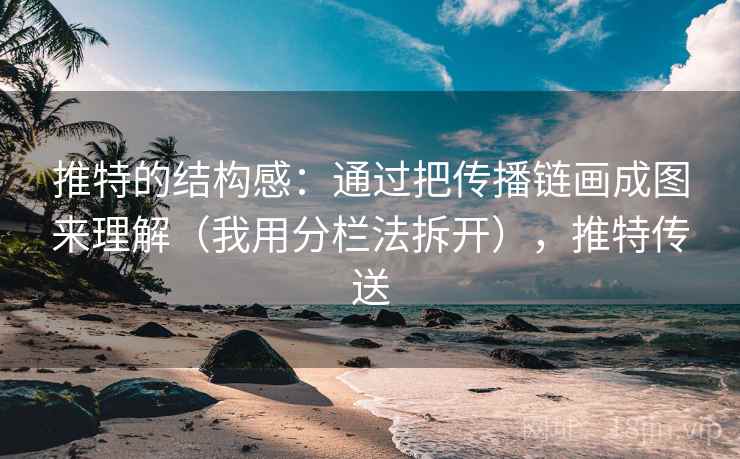 推特的结构感：通过把传播链画成图来理解（我用分栏法拆开），推特传送  第1张