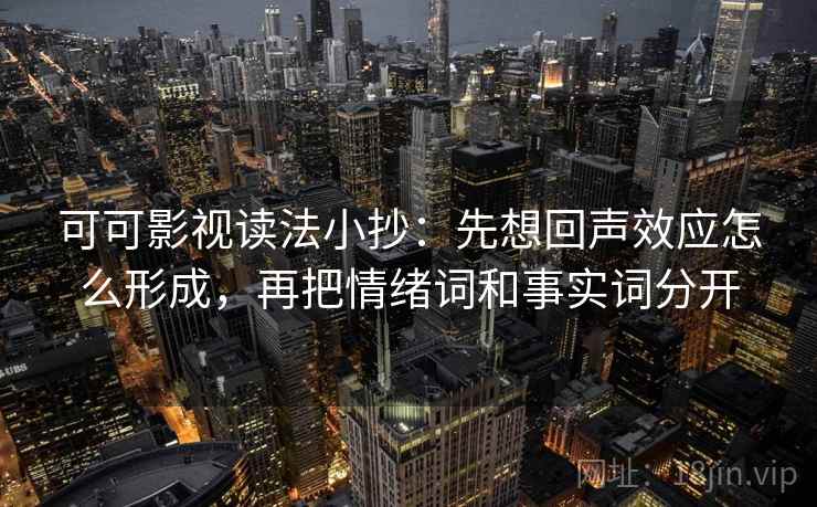 可可影视读法小抄：先想回声效应怎么形成，再把情绪词和事实词分开  第2张